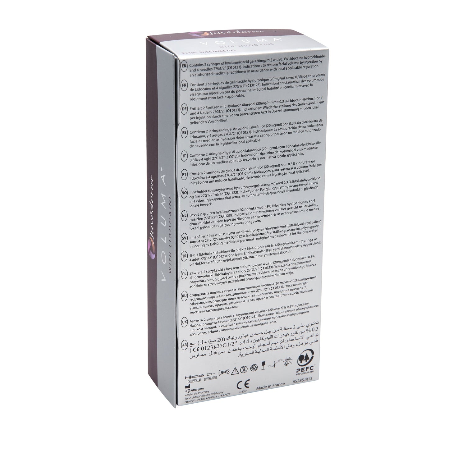 Juvederm Voluma Lidocaine 2x 1,0 ml